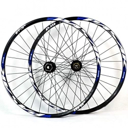 LYzpf Mountain Bike Wheel LYzpf Mountain Bike Wheel Front Rear Set Rims Disc Bicycle 26 / 27.5 / 29 Inch Aluminum Alloy Equipment Accessories, blue, 27.5inch
