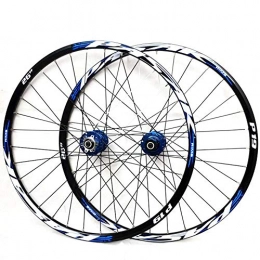 LYzpf Mountain Bike Wheel LYzpf Mountain Bike Wheel Front Rear Set Rims Disc Bicycle 26 / 27.5 / 29 inch Aluminum Alloy Equipment Accessories, blue, 29inch