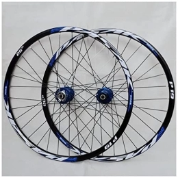 lzdasczz Mountain Bike Wheel lzdasczz Aluminum Alloy Mountain Wheels 26 / 27.5 / 29 Inch Double Wall Cycling Rim Disc Brake MTB Wheelet for 7 / 8 / 9 / 10 / 11 Speed Blue