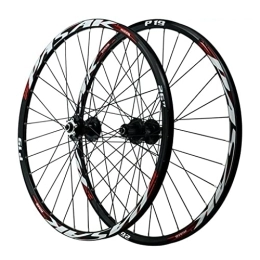 lzdasczz Mountain Bike Wheel lzdasczz MTB Cycling Wheelet 26 / 27.5 / 29 Inch, Aluminum Alloy Mountain Bike Rim Sealed Bearings Disc Brake for 7 / 8 / 9 / 10 / 11 Speed Black