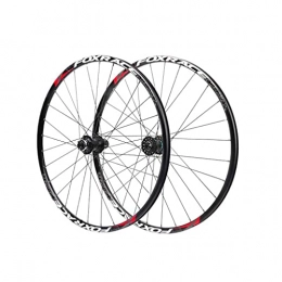 M-YN Spares M-YN 26" Mountain Bike Wheelsets, Carbon Hub MTB Wheels Quick Release Disc Brakes, 24H, Fit 7-11 Speed(Color:black)