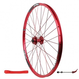 M-YN Spares M-YN 26" MTB Front Wheel Quick Release Disc Brake 32H Mountain Bike Wheels, High Strength Aluminum Alloy Rim(Color:red)