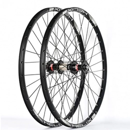 M-YN Mountain Bike Wheel M-YN Bike Rim MTB Wheels 26” / 27.5” / 29 ” Mountain Bike Wheelset Bicycle Alloy Rim Carbon Quick Release Axles Bicycle Accessory(Size:27.5inch, Color:black)