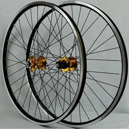 M-YN Spares M-YN Bike Rim MTB Wheelset 26 / 27.5 / 29inch Bicycle Cycling Rim Mountain Bike Wheel 32H Disc / Rim Brake 7-12 Speed Bicycle Accessory(Size:29inch, Color:yellow)