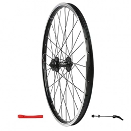 M-YN Spares M-YN Front Bicycle Wheel 24inch, Mountain Bike Alloy 32H Disc Brake MTB Wheel, Quick Release Black Bike Wheels