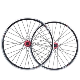M-YN Spares M-YN Mountain Bike Wheel Set 26 Inch Aluminum Alloy Quick Release V Brake Disc Brake Wheel Bicycle (Color : Black)