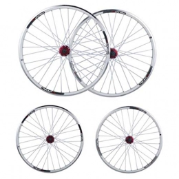 M-YN Spares M-YN Mountain Bike Wheel Set 26 Inch Aluminum Alloy Quick Release V Brake Disc Brake Wheel Bicycle (Color : Silver)
