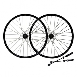 M-YN Spares M-YN Mountain Bike Wheelset 26", Disc Brake Bike Wheels for 7-11 Speed Cassette, 32H Carbon Hub Bicycle Wheels Quick Release, Low Resistant Flat Spokes MTB Wheelset(Color:black)