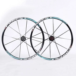 M-YN Mountain Bike Wheel M-YN Mountain Wheel Set 26 / 27.5 Inch Bicycle Wheel Set Carbon Fiber Hub Front 2 Rear 5 Bearings (Color : Blue, Size : 27.5inch)