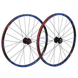 M-YN Spares M-YN MTB Bicycle Wheelset 26 / 27.5 In Mountain Bike Wheel Double Layer Alloy Rim Sealed Bearing 7-11 Speed Cassette Hub Disc Brake(Size:26inch, Color:blue)