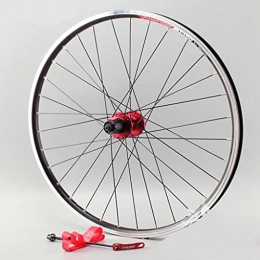 M-YN Spares M-YN MTB Rear Wheel 26" Quick Release Disc / V Brake 32H Mountain Bike Wheels, High Strength Aluminum Alloy Rim(Color:red)