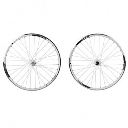 M-YN Spares M-YN MTB Wheelset 26Inch Bicycle Cycling Rim Mountain Bike Wheel 32H V / Disc Brake 7-10 Speed(Color:white)