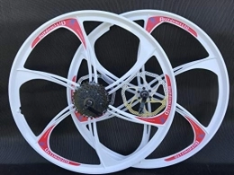 BUY DIRECT LTD Mountain Bike Wheel MAGNESIUM ALLOY WHEELS FRONT REAR FOR MOUNTAIN BIKE 8 SPEED CASSETTE 26 inch