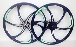 YUEMEI BRAND - BUY DIRECT LTD Spares MAGNESIUM ALLOY WHEELS PAIR FRONT AND REAR MOUNTAIN BIKE WITH CASSETTE NEW 26 INCH