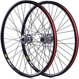 MGE Mountain Bike Wheel MGE 26 / 27.5" Mountain Bike Wheelset, MTB Bicycle Front Rear Wheel, Double Walled Alloy Rim QR Disc Brake 8-10 Speed Cassette Hub Sealed Bearing (Size : 26")
