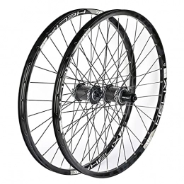 MGRH Spares MGRH Mountain Wheelset 26 / 27.5 / 29 Inch MTB Bike Wheelset, Carbon Fiber Hub Wheel Double-walled Aluminum Alloy Rim Bike Wheel, Suitable 8-11 Speed 27.5 Inch
