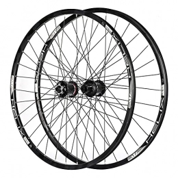 MGRH Spares MGRH MTB Wheelset 26 27.5 / 29 Inch Mountain Bike Wheels 32H Carbon Fiber Hub, High Strength Aluminum Alloy Rim Bike Wheel, Suitable 8-12 Speed black-26 Inch