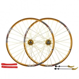 MNBV Mountain Bike Wheel MNBV 26 Mountain Bike Wheelset, MTB Bicycle Wheel Set Double Layer Alloy Rim Disc Brake Front And Rear 32 Hole 7 8 9 10 Speed Quick Release