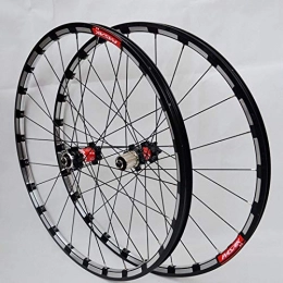 MNBV Spares MNBV Bicycle Front Rear Wheel Set 26 / 27.5 Inch Mountain Bike Ultralight Wheelset 24 Hole Straight Pull Disc Brake Double Wall Alloy Rim 7-11Speed