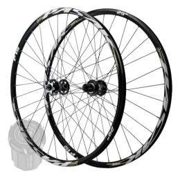 DYSY Mountain Bike Wheel Mountain Bicycle Disc Brake Wheelset 26 / 27.5 / 29 Inch, Aluminum Alloy 32H Sealed Bearing MTB Bike Rim 135mm Front&Rear Wheel 7-11 Speed (Color : Black, Size : 29 IN)