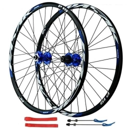 DYSY Spares Mountain Bicycle Wheels 26 Inch Disc Brake Quick Release 27.5 Inch Cycling Rim for 8 / 9 / 10 / 11 / 12 Speed (Color : Blue, Size : 29 in)