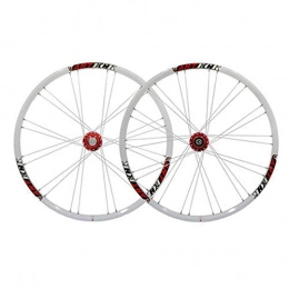 DSHUJC Spares Mountain Bicycle Wheelset 26 Inch, Aluminum Alloy Double Wall Cycling Rim Disc Brake 24 Hole Quick Release 7 8 9 10 Speed, Double-Layer Rim Disc Brake Wheel