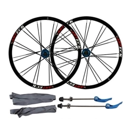 HCZS Mountain Bike Wheel Mountain Bike Bicycle Wheelset, 26in Six Holes Disc Brake Wheel Aluminum Alloy Flat Spokes Cycling Wheelsets