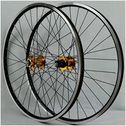 HYLH Spares Mountain Bike Cycling Wheelset 26 Inch, Double Wall Aluminum Alloy MTB Rim V-Brake Hybrid Freewheel 7 8 9 10 Speed Disc
