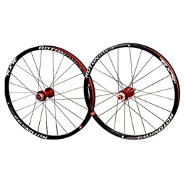 Generic Spares Mountain Bike Disc Brake Wheelset 26 / 27.5 / 29" Bicycle Rim MTB Quick Release Wheels 28H Hub For 7 / 8 / 9 / 10 / 11 Speed Cassette Flywheel 1841g (Size : 26'') (26)
