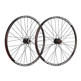 Generic Mountain Bike Wheel Mountain Bike Disc Brake Wheelset 26 / 27.5 / 29" Bicycle Rim MTB Quick Release Wheels 32H Hub For 7 / 8 / 9 / 10 Speed Cassette Flywheel 2200g (Size : 26'') (29)