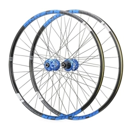 HSQMA Spares Mountain Bike Disc Brake Wheelset 26 / 27.5 / 29 Inch MTB Bicycle Quick Release Wheels Rim 32 Holes Hub For 8 / 9 / 10 / 11 Speed Cassette (Color : Blue, Size : 29inch)