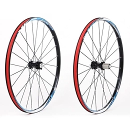 SHBH Mountain Bike Wheel Mountain Bike Disc Brake Wheelset 26 / 27.5" Bicycle Rim MTB Quick Release Wheels Flat Spokes 24H Hub for 7 / 8 / 9 / 10 / 11 Speed Cassette Flywheel 1900g (Color : Blue, Size : 27.5'')