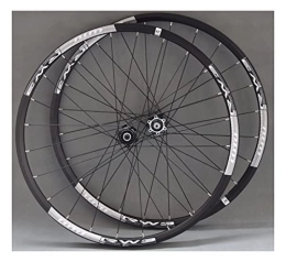 SHKJ Mountain Bike Wheel Mountain Bike Disc Brake Wheelset 26 / 27.5 Inch MTB Wheels Double Wall Rim Bicycle Front Rear Wheel Set QR Hub 24H 9 / 10 / 11 Speed Cassette (Color : White, Size : 27.5inch)