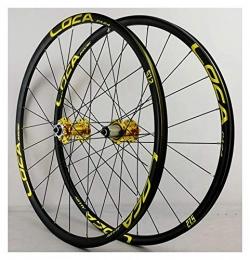 CHICTI Spares Mountain Bike Double Wall Wheelset 26" 27.5" 29" Alloy Wheel Rim Disc Brake 6 Pawl 120 Click Quick Release 4 Palin Bearing 7-12 Speed 24H (Color : F, Size : 26in)