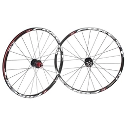 CHICTI Spares Mountain Bike Double Wall Wheelset 26" 27.5" Disc Brake Bicycle Wheel Alloy Rim MTB Sealed Bearing Quick Release 32 Hole Disc Brake 8 9 10 11 Speed (Color : Black, Size : 27.5in)