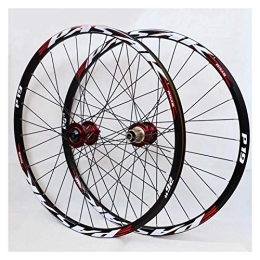 NEZIAN Spares Mountain Bike MTB Bicycle 26 27.5 29in Double Wall Rims Hub Sealed Bearing Bike Wheels Disc Brake Barrel Shaft 7-11 Speed 32H (Color : A, Size : 26in)