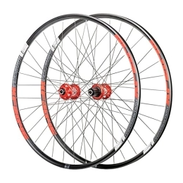 BYCDD Spares Mountain Bike MTB Wheelset 26 / 27.5 / 29 inch Alloy Disc Brake Sealed Bearing Bicycle Wheel 7-11 Speed Cassette, Orange_29 inch