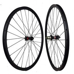 HHH Mountain Bike Wheel Mountain Bike MTB Wheelset, 27.5inch Carbon Bicycle Front and Rear Wheels Disc Brake Hubs Quick Release 28 Holes For 8 9 10 11 Speed