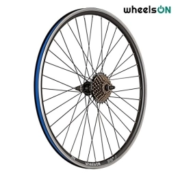 wheelsON Mountain Bike Wheel Mountain Bike Rear Wheel 26 inch + 6 Speed Threaded Freewheel Hybrid Black 36H