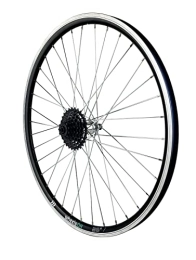 wheelsON Spares Mountain Bike Rear Wheel 26 Inch +7 Speed Cassette 11-28T Rim Brake 36H QR Black