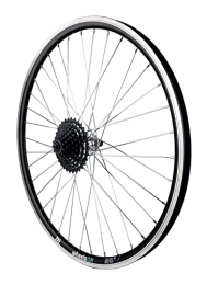 wheelsON Spares Mountain Bike Rear Wheel 26 Inch +8 Speed Cassette 11-32T Rim Brake 36H QR Black