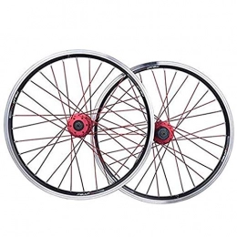 HHH Spares Mountain Bike Rims Rear Wheel, 20 Inch Bicycle Wheelset Double Wall Quick Release Rim V-brake and Disc Brake Two-purpose Wheel Group 32 Holes 7-11 Speed