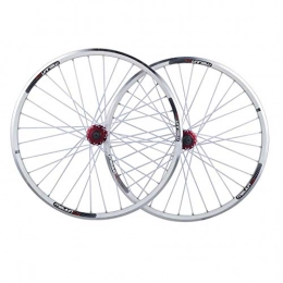 DSHUJC Mountain Bike Wheel Mountain Bike Rims Wheel, Bicycle Wheelset 26 Inch Bicycle, Wheelset Double Wall Quick Release Rim V-Brake Disc Brake 7-8-9-10 Speed, 32Holes