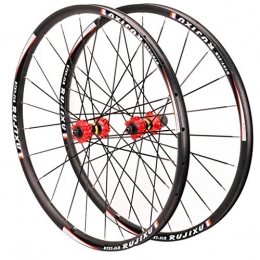CDSL Mountain Bike Wheel Mountain Bike Wheel 26 27.5 29 Inches Disc Brake Wheel Set Sealed 4 Bearing 1 Pair (Color : Red, Size : 27.5inch)