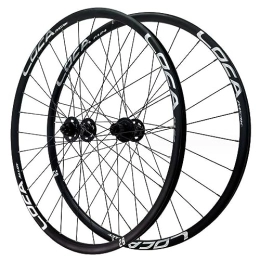 JAMCHE Spares Mountain Bike Wheel Set 26 27.5 29in, Aluminum Alloy Middle Lock Bearing Six Claw Wheel Set Double Wall Rim 7 / 8 / 9 / 10 / 11 / 12 Speeds Wheelset