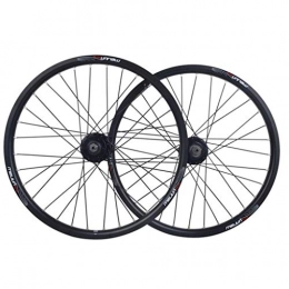 CDSL Mountain Bike Wheel Mountain Bike Wheel Set BMX Folding Bicycle Wheel Set 20 Inch Aluminum Alloy Quick Release Disc Brake Wheel (Color : Black)