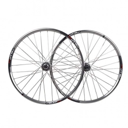 Mountain Bike Mountain Bike Wheel Mountain Bike Wheel Set Front And Rear Wheel Set 26" Flat Spokes 32 Holes Disc Brake Quick Release Bicycle Wheel Aluminum Alloy Wheel Polished Silver