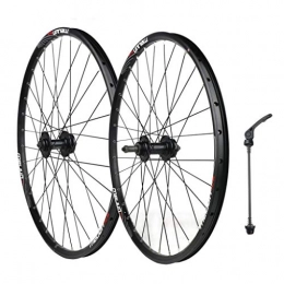 Training Rope Spares Mountain Bike Wheel Set Spinning Flywheel 26" 20" Disc Brake Wheel Set 32 Hole Quick Release Bicycle Wheel Aluminum Alloy Wheel (Front Wheel + Rear Wheel) Bicycle Parts And Accessories ( Size : 26" )