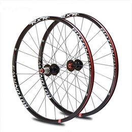 LHLCG Mountain Bike Wheel Mountain Bike Wheel Super Loud 5 Palin Aluminum Alloy Rim Bicycle Wheels Set Red, 27.5