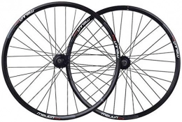 ZLJ Spares Mountain Bike Wheels 26 20 inch Double Layer Alloy Wall Rim MTB Hub Quick Release Disc Brake 6 7 8 9 Speed 32H (Size: 20 inch)